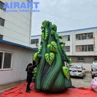 Décoration de scène pour événements : Tige de haricot gonflable verte, Ballon gonflable en forme d'arbre de haricot pour la publicité