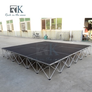 Wholesale Drum Riser High Quality Folding <b>Stage</b> <b>Platform</b> Black Aluminum Alloy Outdoor Event Wedding <b>Stage</b> - Product Image 6