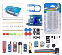 400 Tie-Point Breadboard Starter Kit untuk Arduino R3 ESP32 Raspberry Pi Dengan Kabel Jumper LED Resistor Kapasitor