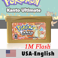 Cartucho de juego USA English 1M Flash cart KANTO ULTIMATE MEWTWO STRIKES BACK moemon FIRERED MEGA FIRERED MY ASS ROM Hack para GBA - Product Image 3