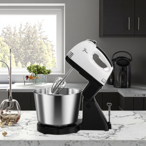 Hot Bán 7 Tốc Độ Điện Nhà Bếp Đứng Máy Trộn Thức Ăn Đa Chức Năng Với Bột Móc Trộn Bát Nhựa Nhà Ở Bát Nâng Thiết Kế - Product Image 6