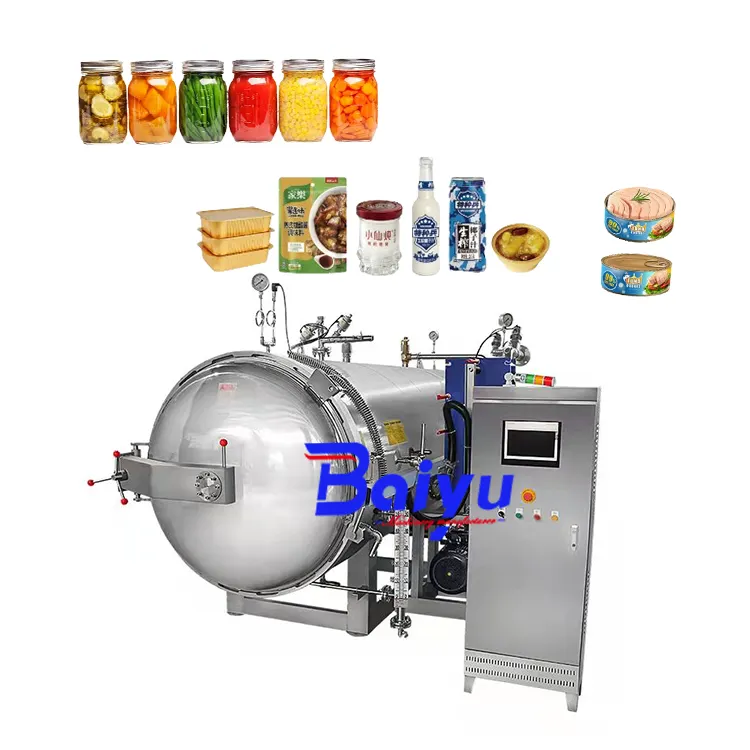 Baiyu steam water bath autoclave in autoclaving sterilization technique equipment bottle sterilization with autoclave device