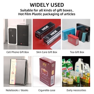 Hot vender <span class=keywords><strong>perfume</strong></span> presente caixa calor selagem filme embalagem máquina celofane aquecimento encolher filme engomar envolvimento máquina - Product Image 4