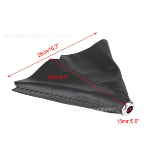 Funda universal para palanca de cambios de coche, de cuero sintético, estilo clásico negro, para vehículos con transmisión manual - Product Image 2