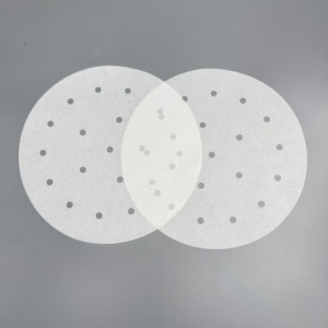 Feuilles de papier pour friteuse à air rondes, résistantes à la chaleur, en silicone, sans agent fluorescent, pour la cuisson à la vapeur et la cuisson des boulettes - Product Image 6