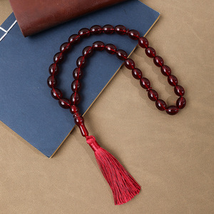 33 perles de prière musulmanes, Misbaha Tesbih Tasbih en acrylique, lot en gros - Product Image 5