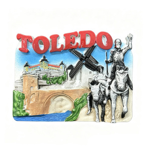 Imán de Resina Personalizado de <span class=keywords><strong>Toledo</strong></span>, España, Recuerdo Turístico 3D - Product Image 1