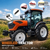Tracteur FULCORE en stock avec chenilles réglables en option, construction robuste pour la préparation des terres, tracteur agricole