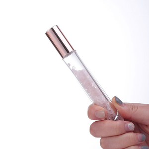 <strong>Empty</strong> 10ml Essential Oil Perfume Crystal Chips Glass Bottles Crystal Roller Oil Perfume Bottle - Product Image 3