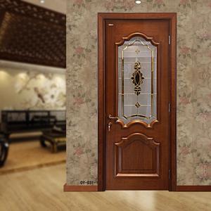 Venta directa de fábrica de Foshan, <span class=keywords><strong>puerta</strong></span> moderna de madera maciza de Congo Sapele para Interior, madera de nogal, Casla, baño, apartamentos, hoteles, villas - Product Image 1