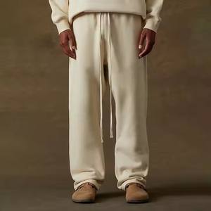 <span class=keywords><strong>Pantalon</strong></span> de survêtement à jambes larges avec logo brodé sur mesure <span class=keywords><strong>pantalon</strong></span> de survêtement en coton éponge français avec cordon de serrage <span class=keywords><strong>pantalon</strong></span> de survêtement ample - Product Image 1