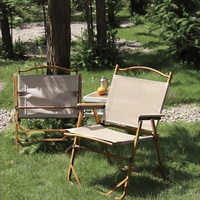 Ensemble table et chaises pliantes d'extérieur en aluminium et bois pour 4 personnes, idéal pour le camping, les pique-niques, la plage et la pêche - Mobilier d'extérieur