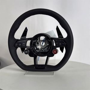 Volant noir personnalisé haut de gamme pour Audi <span class=keywords><strong>A3</strong></span> A4 A5 A6 A7 A8 C7 S8 R8 RS3 RS6 B8 B9 S7 <span class=keywords><strong>S</strong></span> <span class=keywords><strong>Line</strong></span> - Vente Flash - Product Image 4