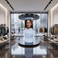 Écrans LED flexibles 4K pour intérieur, colonne incurvée personnalisée, publicité 360° °   Affichage LED créatif pour halls d'hôtels de luxe cylindriques