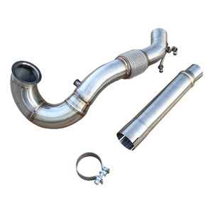 Tubo de Escape de <span class=keywords><strong>3.5</strong></span>" SS304 para VW Golf MK7 MK7.5 GTI Jetta Seat Leon Cupra 5F/RS 5E <span class=keywords><strong>TFSI</strong></span> Audi <span class=keywords><strong>A3</strong></span> 2013+ - Product Image 1