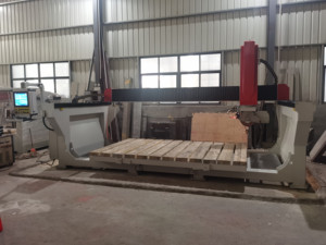 Machine de découpe de pierre CNC à 5 axes personnalisable avec caméra pour le granit, destinée à l'industrie de la construction - Product Image 1