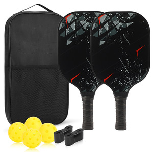 Palas de Pickleball de Fibra de Vidrio de 13.4 mm con Bolsa de Transporte de Nailon y Pelotas de Silicona para Entrenamiento, Entretenimiento y Carreras - Product Image 2