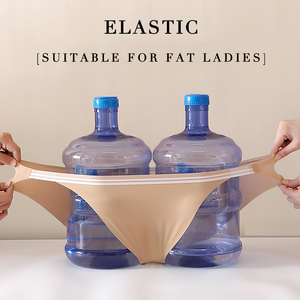 Sous-vêtements féminins sexy à taille basse rayés, grande taille, fesses rebondies, sans trace, culottes taille plus, tangas - Product Image 3