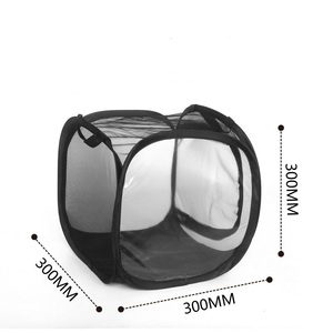 S Größe Solid Pattern Butterfly Habitat Terrarium Atmungsaktiver Outdoor-Beobachtungs käfig Reiß verschluss für Kleintiere Haustier käfig - Product Image 1