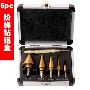 Center <b>Drill</b> <b>Bit</b> Set Titanium Plated Triangular Shank Step <b>Drill</b> <b>Bits</b> For Metal Drilling 6 Piece Gold Finish - Product Image 5