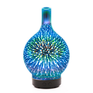 Diffuseur d'arômes en verre 3D Yx3d 001, humidificateur ultrasonique avec lumière LED pour la maison, la chambre à coucher, l'aromathérapie, capacité inférieure à 0,5 L - Product Image 1
