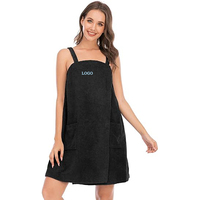 Custom logo Bathroom Wearable Sexy Women SPA Rope Shower Bath Dress Body Wrap Bathrobe Beautiful Ladies Towel