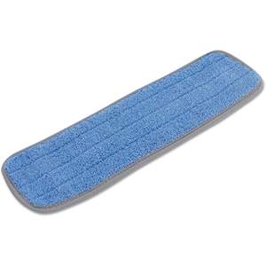 Cabezal de Mopa de Microfibra Boardwalk MFM185BCFDZ Azul 18 x 5 Pulgadas, Microfibra Plana Dividida con Respaldo de Gancho y Bucle, Docena - Product Image 4