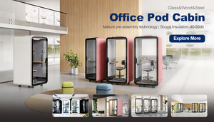 <span class=keywords><strong>Cabine</strong></span> de réunion modulaire pour 4 personnes, insonorisée, écologique, pour les appels téléphoniques au bureau, les espaces de travail, les hôpitaux et les hôtels. - Product Image 6