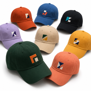 OEM ODM Flat Brim <b>Hook</b> And Loop Promotional Hats Caps Embroidered Cotton Baseball Cap Promotional Products Corporate Gifts - Product Image 1