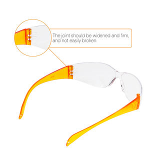 ANSI Z87.1 EN166 Lunettes de sécurité pour enfants, résistant aux rayures et aux chocs balistiques, verres transparents, monture de couleurs assorties pour enfants et jeunes - Product Image 2