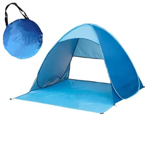 Всплывающие пляжные палатки Мини больших всех размеров пляжные укрытие вентиляционной системы 2-х местная палатка Автоматическая всплывающие пляжные кабана палатка