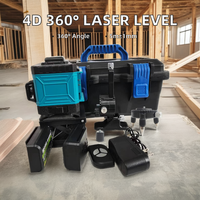 Niveau Laser Autonivelant Polyvalent pour Construction 360 4D Vert 16 Lignes Outil de Qualité Professionnelle DIY