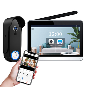 Professionnel extérieur IP55 interphone intelligent sans fil sonnette <span class=keywords><strong>Homekit</strong></span> 1080p Tuya caméra porte intelligente cloche caméra Wifi interphone - Product Image 1