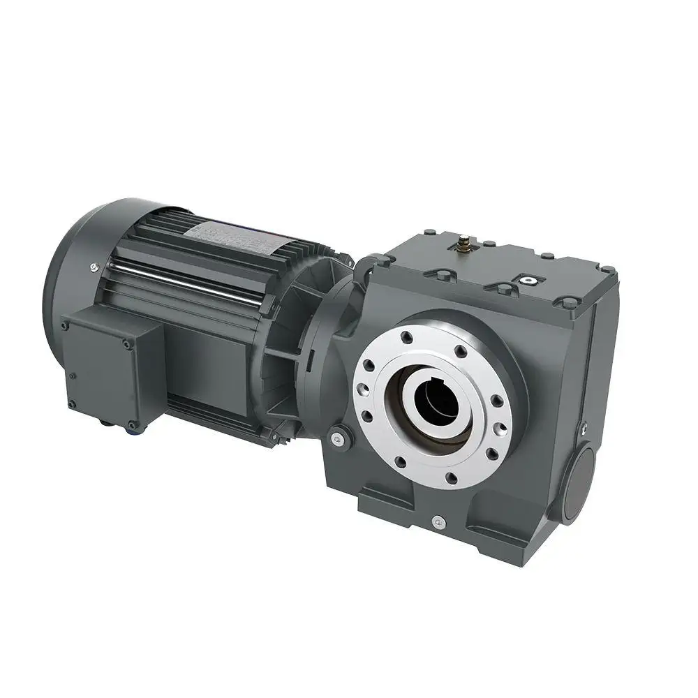 S Series Motor Gearbox 90 derajat poros Gearmotor Helical Worm Reducer Drive