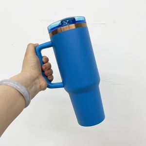 Gobelet isotherme 40 oz en cuivre plaqué avec logo personnalisé pour impression DIY, revêtement poudré, anti-fuite, pour café, bière, voyage - Product Image 4