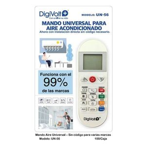 รีโมทคอนโทรลเครื่องปรับอากาศดิจิวอลท์ ยูนิเวอร์แซล UN-56 ติดตั้งโดยตรง ไม่ต้องใช้รหัส - Product Image 3