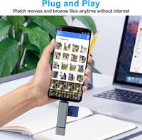 Lector de Tarjetas SD SYONG Pequeño con Doble Cabezal USB C y USB A, USB 3.0 de 5 Gbps, 5 en 1, Compatible con MacBook Tipo C, Teléfonos y Hub USB