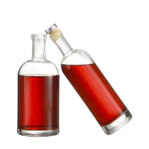 Vuoto bottiglia di vetro di Vino di ghiaccio bottiglia di vino vodka bottiglia di vetro 330 ml 500 ml 750 ml 1000 ml