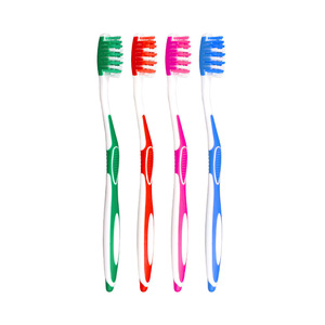 Brosse à dents à poils moyennement durs pour adultes, brosse à dents manuelle avec protection de nettoyage en profondeur, brosses à dents de voyage - Product Image 3