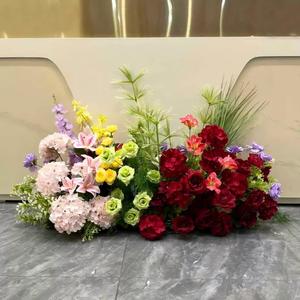 Arreglo Floral de Seda Multicolor al por Mayor, Centro de Mesa Artificial para Bodas y Decoración para Eventos y Fiestas, para Despedida de Soltera y Boda - Product Image 1