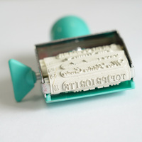 Tampon original 2021 avec Logo personnalisé pour enfant, étiquette Vintage, pour journal intime, lettres et nombres, timbre