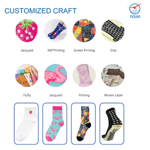 Calcetines Divertidos de Algodón para Mujer con Diseño de Dibujos Animados Coloridos, Estampado de Animales y Frutas - Product Image 5