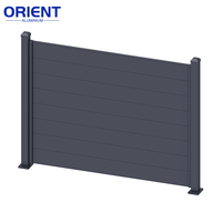 Clôture de sécurité en alliage d'aluminium de 3 mètres de haut, clôture de jardin, cadre en aluminium galvanisé à chaud, durable, imperméable, résistant au vent, facile à assembler