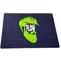 Équipement de salon de coiffure Tapis en PVC personnalisé Tapis en caoutchouc avec logo Tapis en silicone Table en PVC Isolation thermique Tapis magnétique de barbier