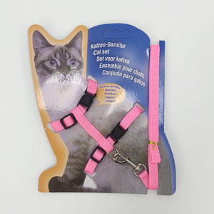 رخيصة الثمن الحيوانات الأليفة القط اللوازم بالجملة القط سلسلة I-على شكل شريط للصدر تسخير - Product Image 6