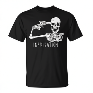 Camiseta de disfraz de Halloween con diseño de calavera y huesos, inspirada en Skeleton Gun, promocional - Product Image 3