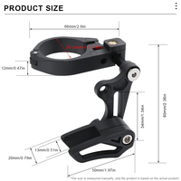 Guide de chaîne de vélo RIDERACE en nylon léger et durable, stabilisateur de chaîne pour VTT et vélo de route, compatible avec les tubes de selle de 28 à 35 mm, accessoires de vélo