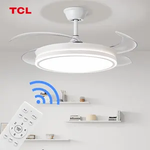 3 Color Dimming 36W Home Fan Ceiling Light Lamp With Fan Remote Control Ceiling Fans With Led Lights