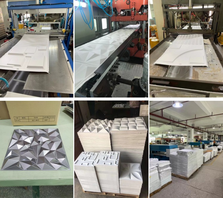 China Factory Indoor Panel De Pared 3D Wall Panel Wallpaper Wall Coatings Home Decoration 3d pvc wall panel