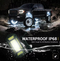 396 Luces LED Blancas de Alta Potencia 4200 Lúmenes, Kit de Iluminación Inferior para Ruedas de Aluminio, Todoterreno, Camioneta, UTV, ATV, Impermeable, Resistente a Impactos